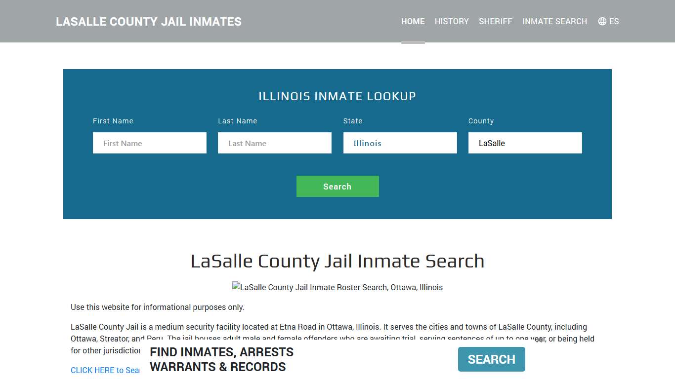 LaSalle County Jail Inmate Roster Lookup, Ottawa, IL