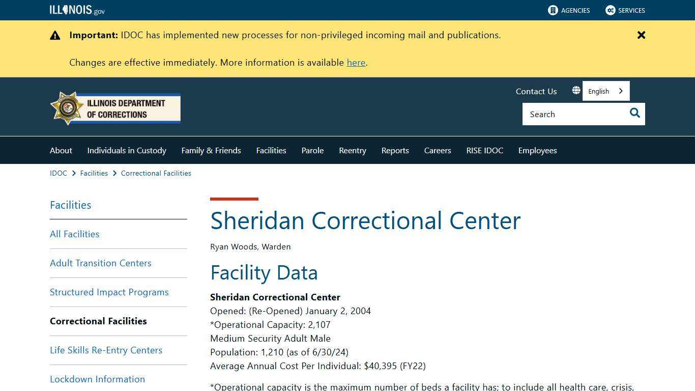 Sheridan Correctional Center